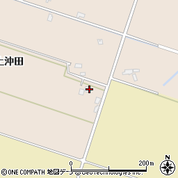 秋田県大仙市高梨上沖田215周辺の地図