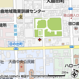 ファミリーマート大曲田町店周辺の地図