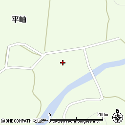 秋田県由利本荘市平岫家ノ下周辺の地図