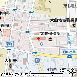 大仙市役所　建設部建築住宅課分室周辺の地図