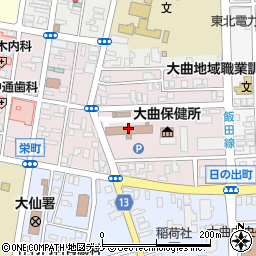 秋田県仙北地域振興局　協和ダム管理事務所周辺の地図