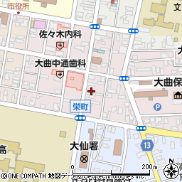 大曲仙北地域労働組合総連合周辺の地図
