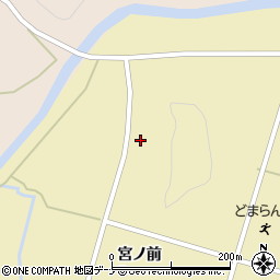 秋田県由利本荘市葛岡宮ノ腰周辺の地図