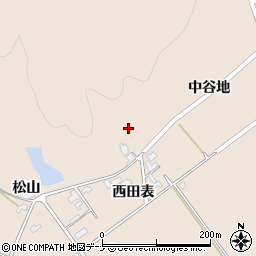 秋田県由利本荘市岩谷麓中谷地185周辺の地図