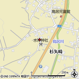 秋田県大仙市大曲西根杉矢崎周辺の地図