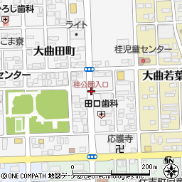 桂公園入口周辺の地図