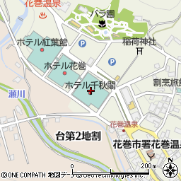 花巻温泉株式会社　和食処羽山周辺の地図