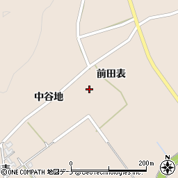 秋田県由利本荘市岩谷麓中谷地12周辺の地図