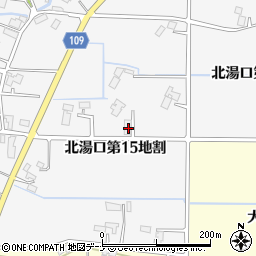 岩手県花巻市北湯口第１５地割周辺の地図