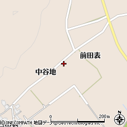秋田県由利本荘市岩谷麓中谷地173周辺の地図