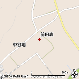 秋田県由利本荘市岩谷麓中谷地13周辺の地図
