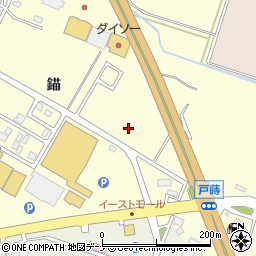 秋田県大仙市戸蒔錨111周辺の地図