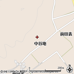 秋田県由利本荘市岩谷麓中谷地7周辺の地図
