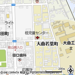 秋田県大仙市大曲若葉町2-62周辺の地図