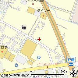 秋田県大仙市戸蒔錨108周辺の地図