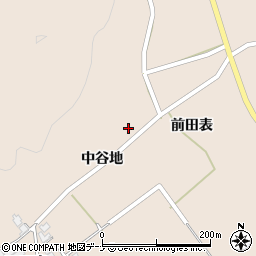 秋田県由利本荘市岩谷麓中谷地174周辺の地図