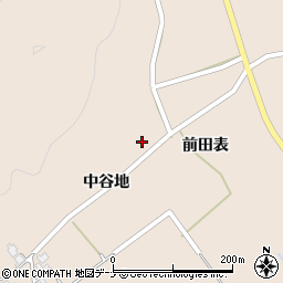 秋田県由利本荘市岩谷麓周辺の地図
