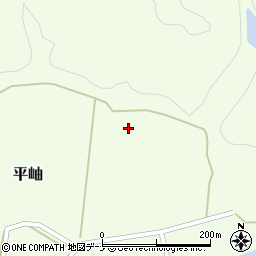 秋田県由利本荘市平岫大谷地周辺の地図