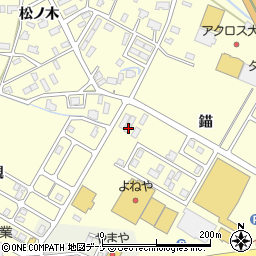 秋田県大仙市戸蒔錨89周辺の地図