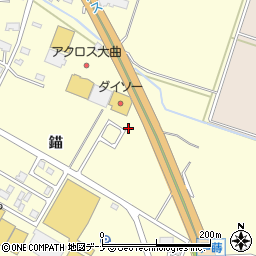 秋田県大仙市戸蒔錨128周辺の地図