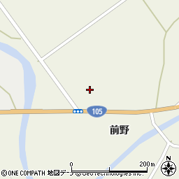 秋田県由利本荘市松本谷地下周辺の地図