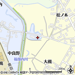 秋田県大仙市大曲福辺内2周辺の地図
