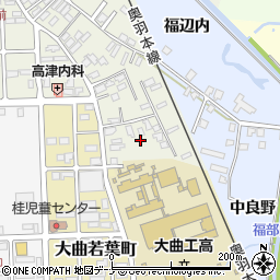 秋田県大仙市大曲須和町2丁目12周辺の地図