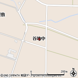 秋田県大仙市高梨谷地中周辺の地図