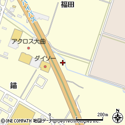秋田県大仙市戸蒔錨183周辺の地図