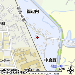 秋田県大仙市大曲中良野92-6周辺の地図