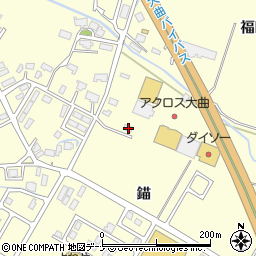 秋田県大仙市戸蒔錨166周辺の地図