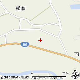 秋田県由利本荘市松本道添周辺の地図
