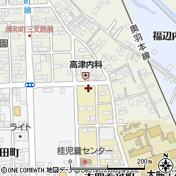 秋田県大仙市大曲若葉町2-26周辺の地図