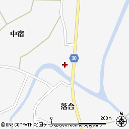 秋田県大仙市南外田中22周辺の地図