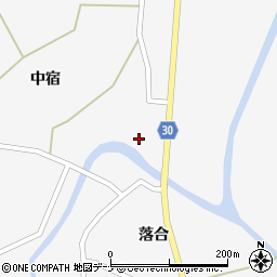 秋田県大仙市南外田中17周辺の地図