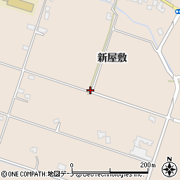 秋田県大仙市高梨周辺の地図