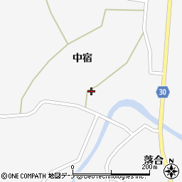 秋田県大仙市南外田中33周辺の地図