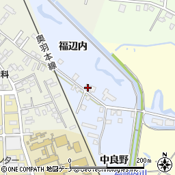 秋田県大仙市大曲福辺内24周辺の地図