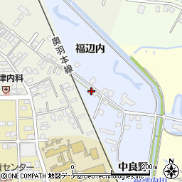 秋田県大仙市大曲中良野99-8周辺の地図