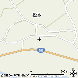 秋田県由利本荘市松本道添87周辺の地図
