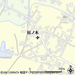 秋田県大仙市戸蒔松ノ木周辺の地図
