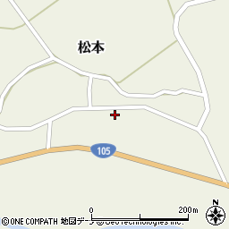 秋田県由利本荘市松本道添85周辺の地図