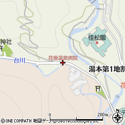 花巻温泉病院周辺の地図