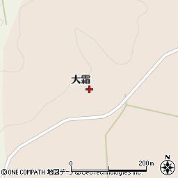 秋田県由利本荘市長坂大霜128周辺の地図