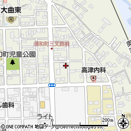 秋田県大仙市大曲須和町2丁目2-9周辺の地図