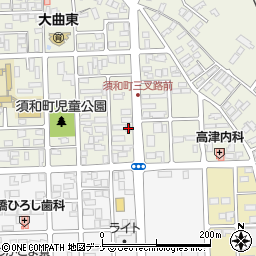 秋田県大仙市大曲須和町2丁目1-48周辺の地図