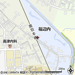 秋田県大仙市大曲福辺内42周辺の地図