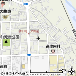 秋田県大仙市大曲須和町2丁目2周辺の地図