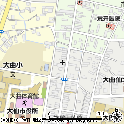 秋田民報社周辺の地図