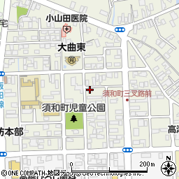 秋田県大仙市大曲須和町2丁目1-19周辺の地図